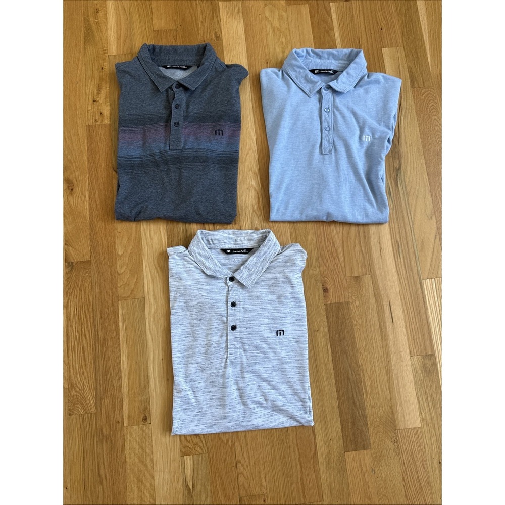 (3) Travis Mathew's Golf Polo Shirts Size XL